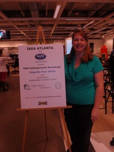 Heather Rogers, owner of Simply Organized, speaks at IKEA about Home Office Organization.