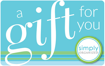 Give the Gift of Organization with a Simply Organized Atlanta gift certificate